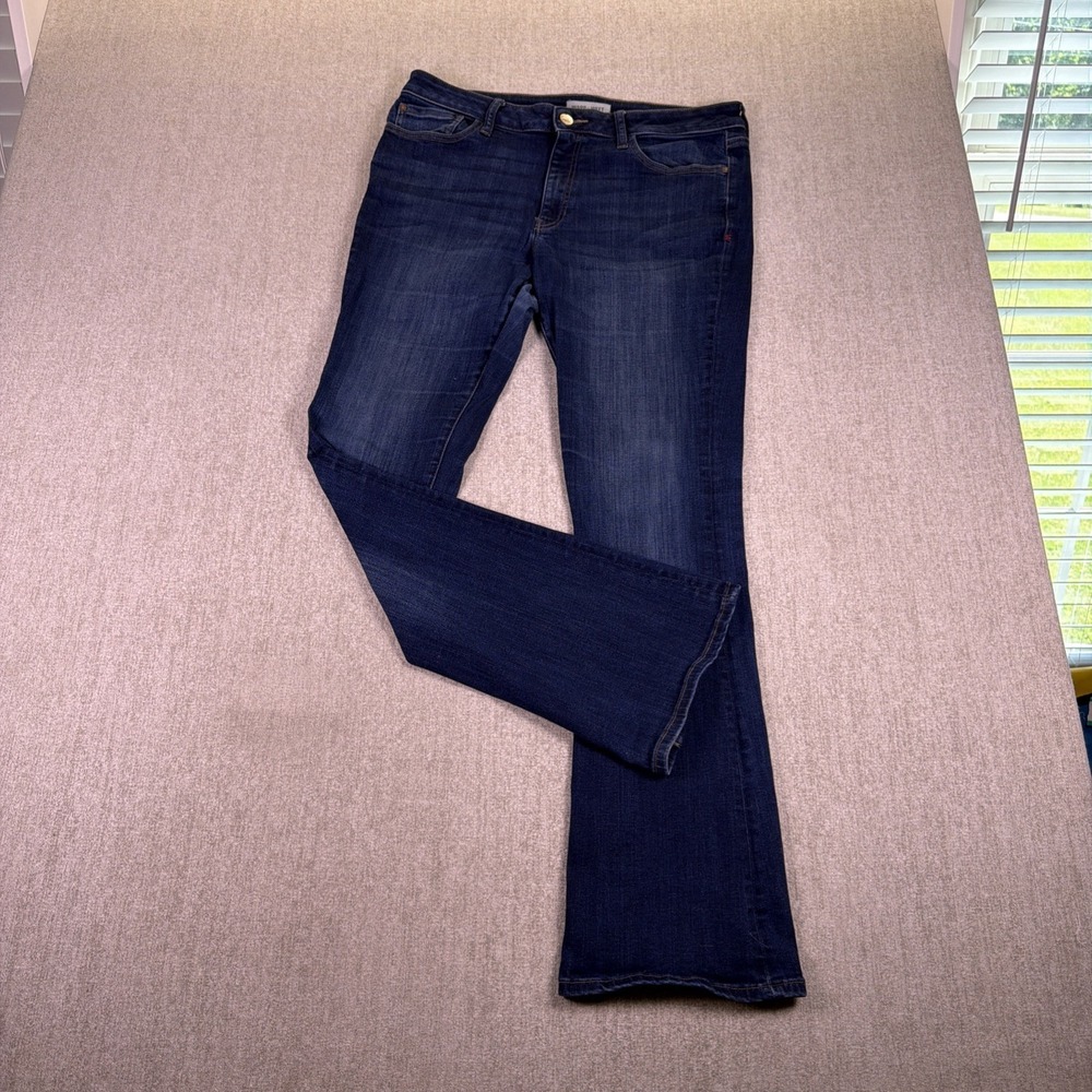 Warp + Weft PDX Portland Bootcut Women's Jeans 12/31 Blue  Wash Stretch Denim